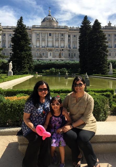 Kajalie Shehreen Islam sightseeing in Madrid